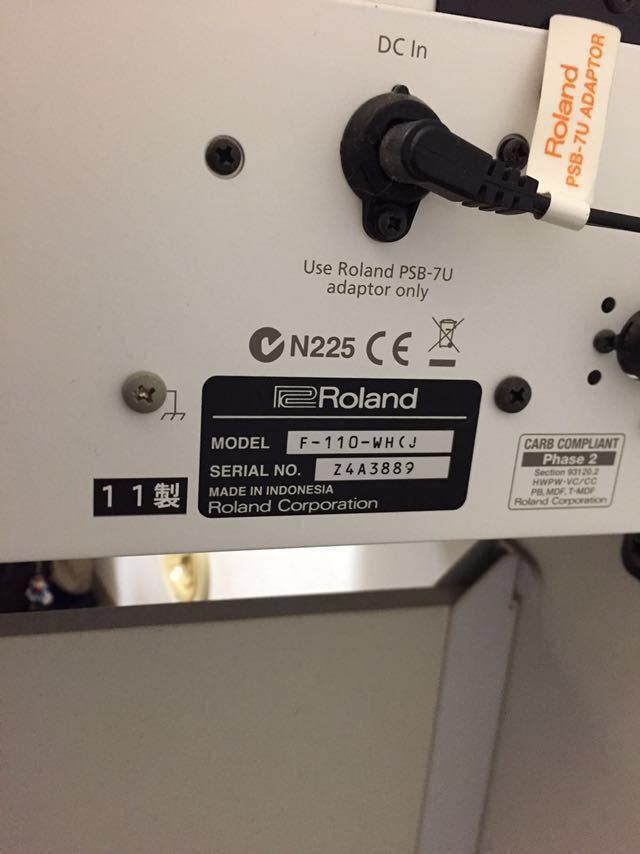 ローランド 電子ピアノ F-110 2011年製 埼玉より発送_2