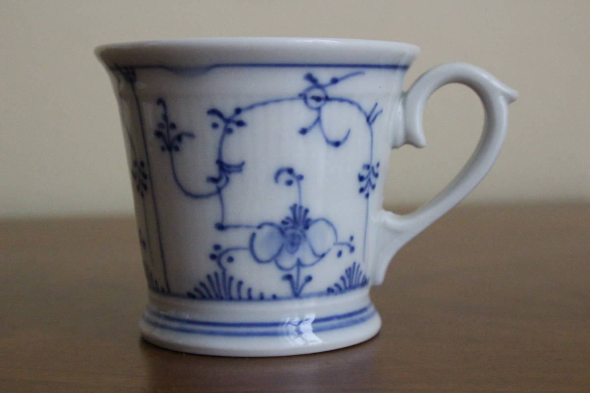 アンティーク サキソニー柄 BOCH Boch カフェオレカップ 大きめ 