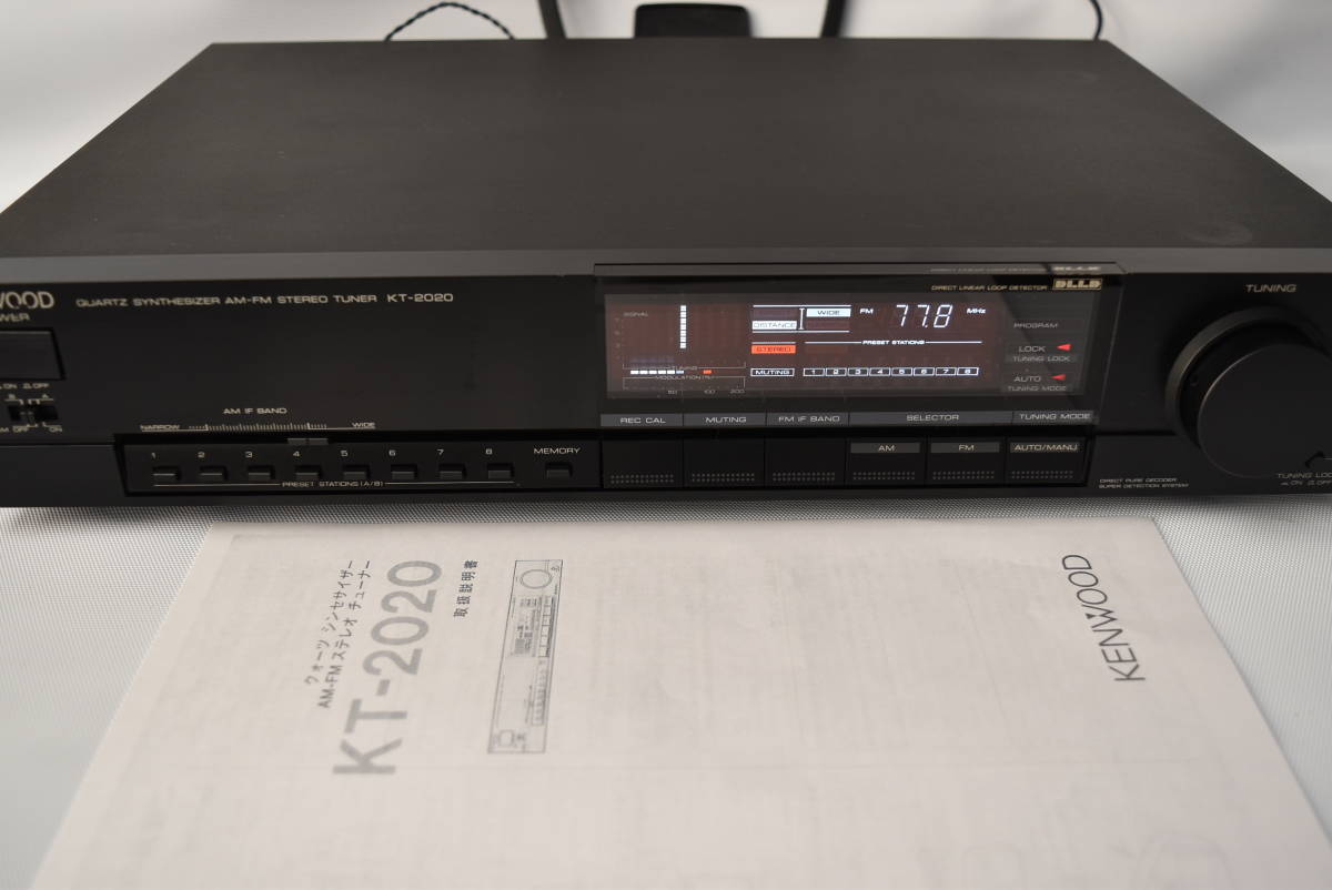 Kenwood ケンウッド KT-2020 AM/FMステレオシンセサイザーチューナー 現状品 20797908 7368 通電のみ確認済KENWOOD ケンウッド KT-2020 FM&frasl;AMチューナー