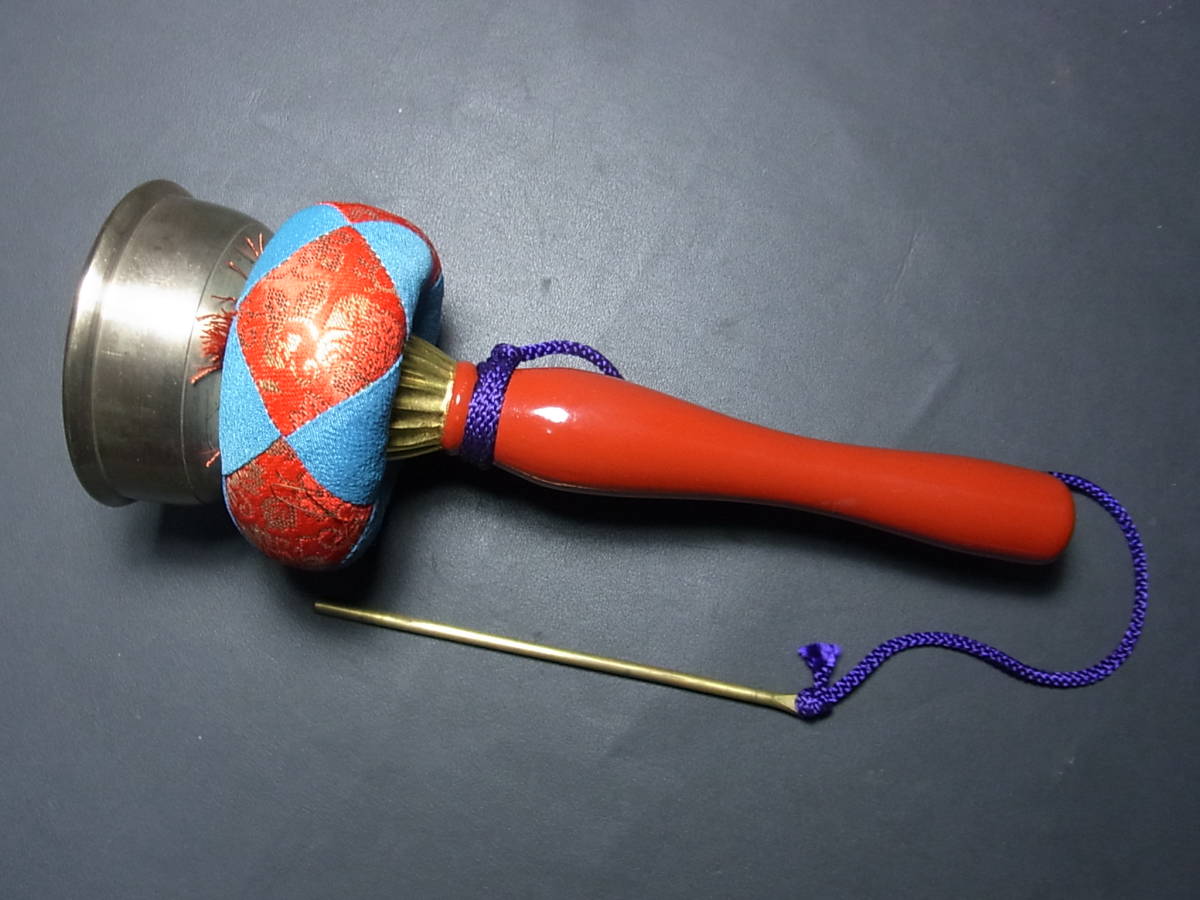 おりん 印金木魚セット（携帯用リン namuart □印金と りん）（寺院