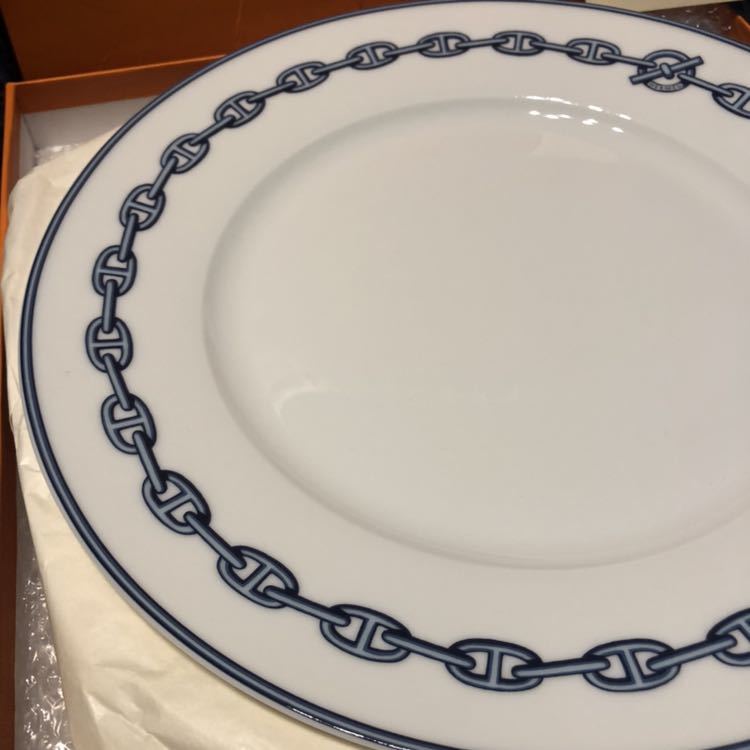 新品 未使用 HERMES(エルメス)シェーヌダンクル ブルー ディナー