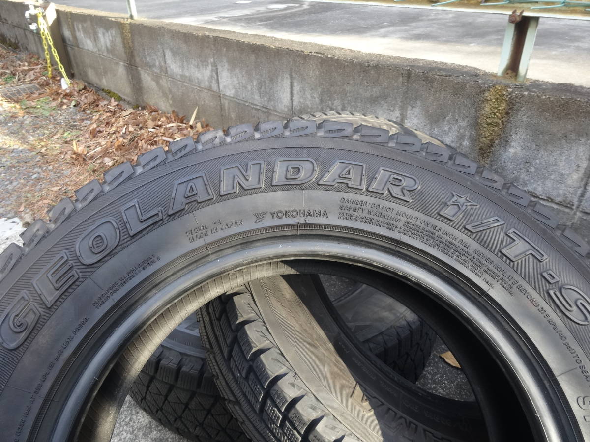 ヨコハマ GEOLANDAR I/T-S 175/80R16 スタッドレスタイヤ　バリ山　4本