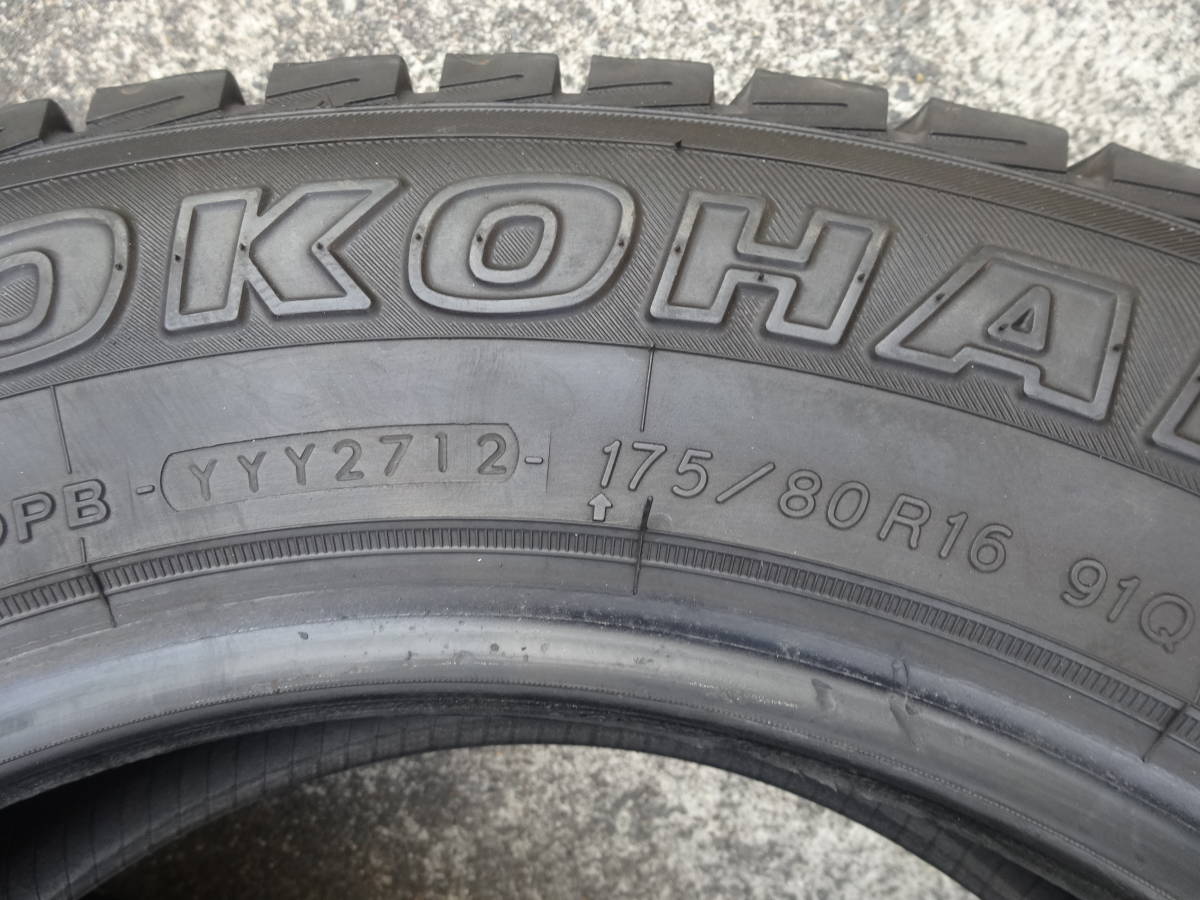 ヨコハマ GEOLANDAR I/T-S 175/80R16 スタッドレスタイヤ　バリ山　4本