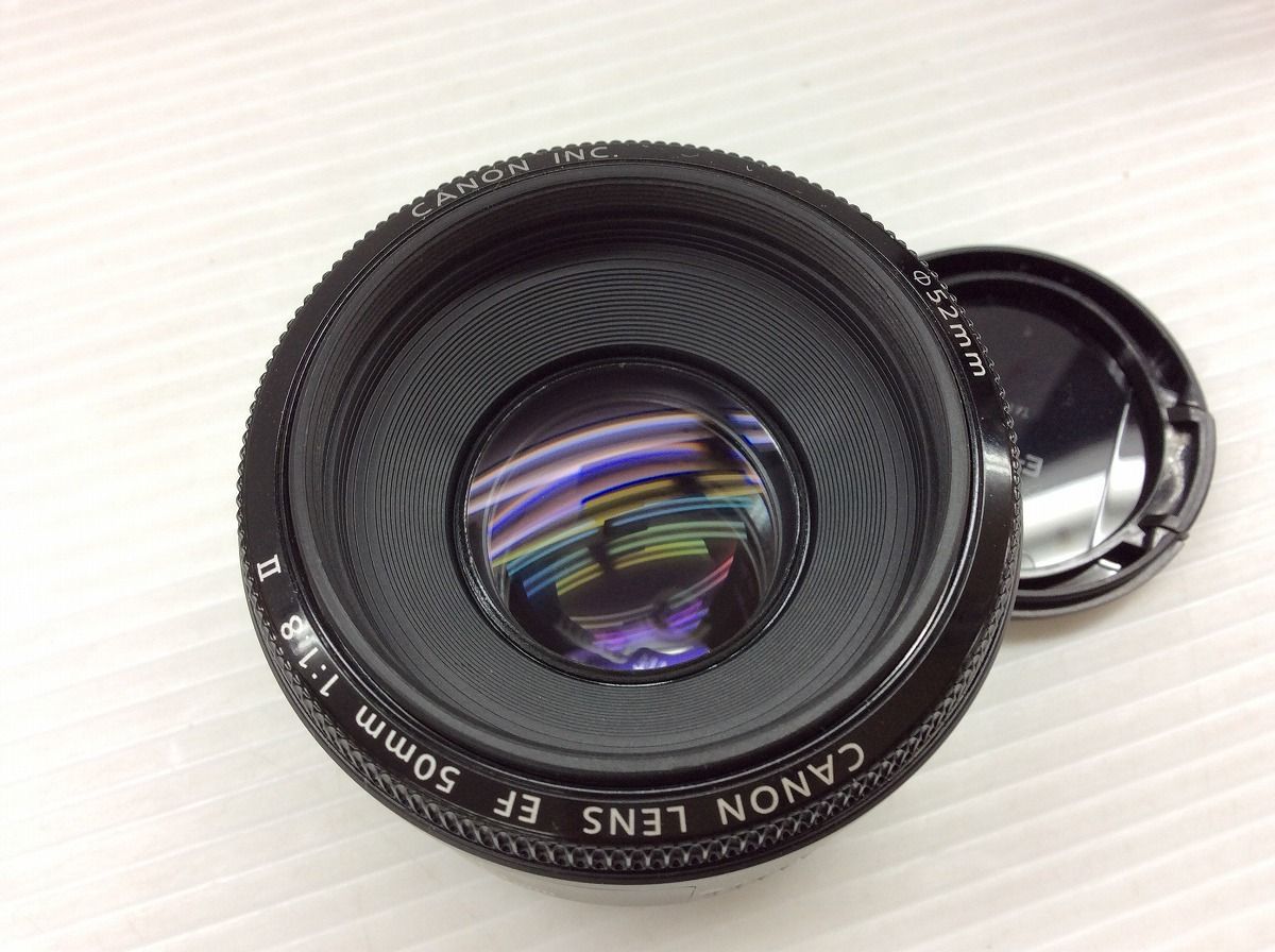 Canon EF 50mm F1.8 Ⅱ 単焦点レンズ EC52-055jy/E3(キヤノン)｜売買されたオークション情報、yahooの商品 ...