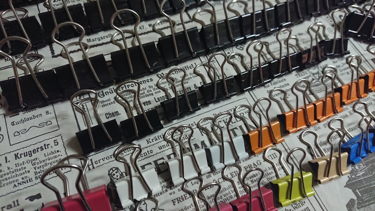 ★ワンコイン★送料無料！ゆうパケット発送★事務所で活躍！ダブルクリップ大きさ色々まとめ売り！KOKUYO LION_2