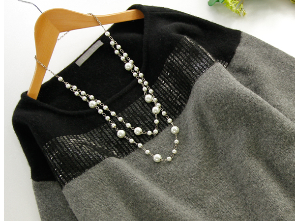 安い 正規 店 セオリーリュクスTheory luxe☆カシミア混ウール配色 