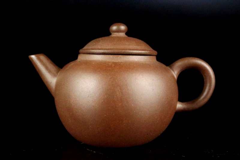 古い朱泥急須 萬豊順記 紫泥/唐物/茶注/茶壺 煎茶道具