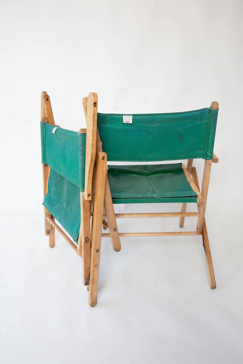BYER USA チェア Yahoo!オークション MADE IN （紺 カラバスデッキ
