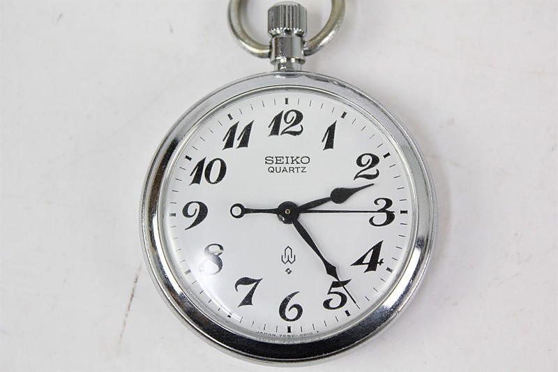 SEIKO 諏訪 懐中時計 高崎駅開業100周年記念鉄道時計 7550−0010 T6