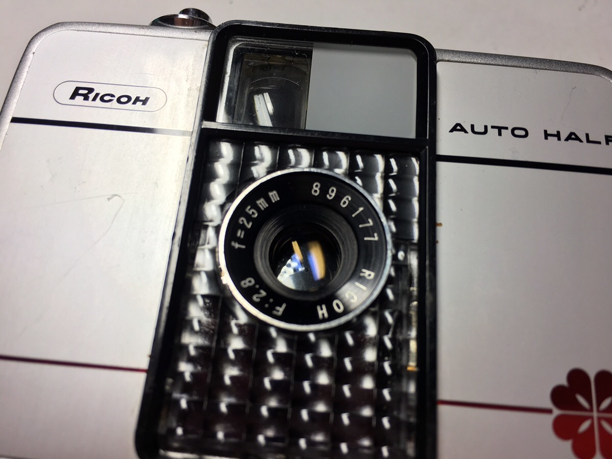 リコー オートハーフ E レッドフラワー 花柄 ricoh autohalf e 【D⑭