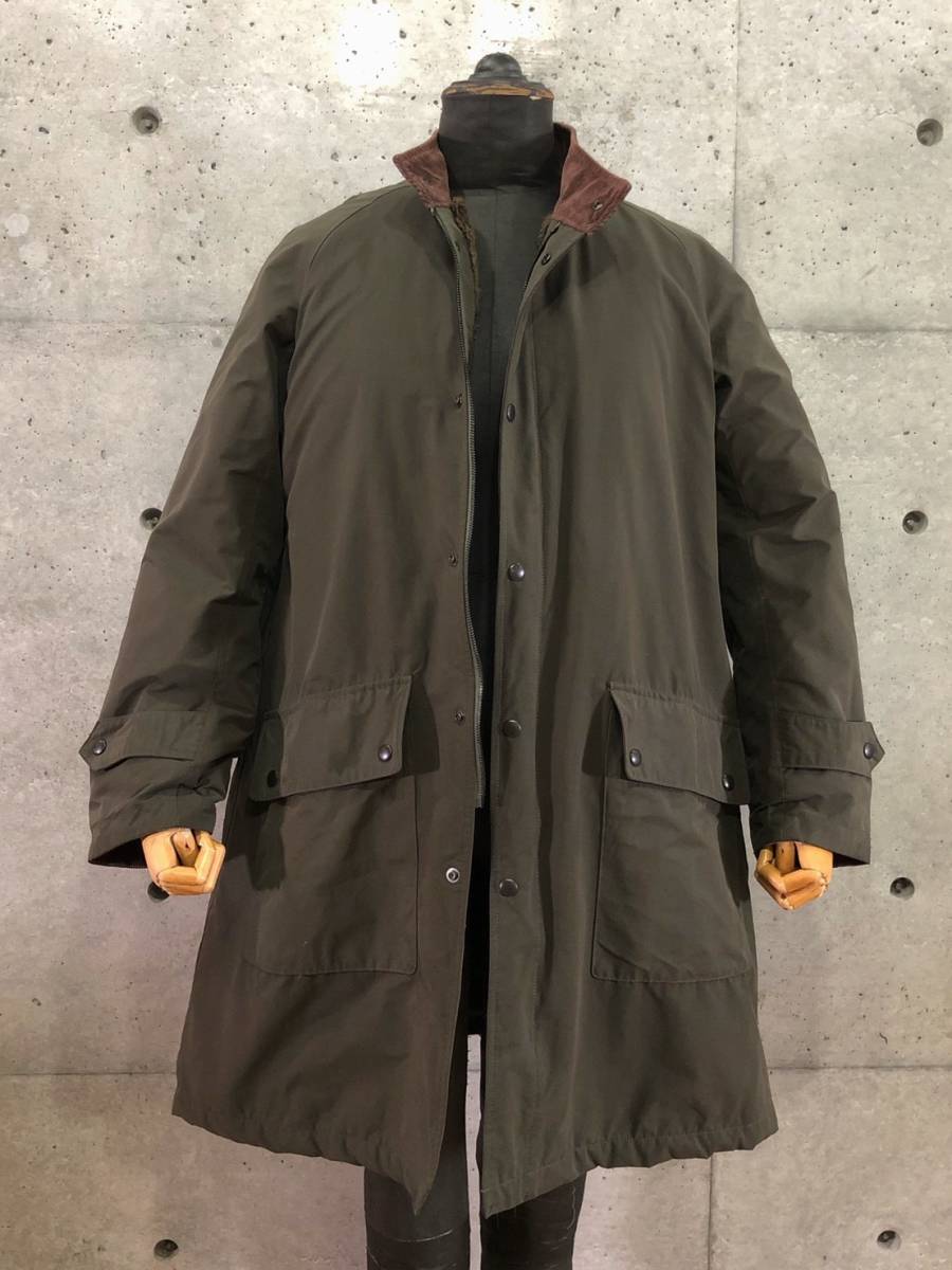 希少 《 Needles / Aラインシルエット 》 美品 【 ニードルス 裏ボア オリーブ×ブラウン コート S 日本製 ネペンテス 】