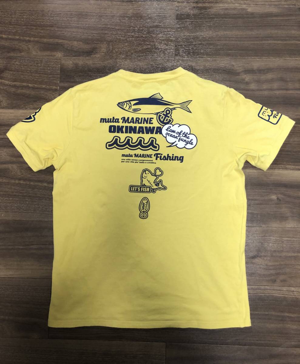 pta.com様　ムータマリン　沖縄　Tシャツ5 MUTA MARINE/muta marine/ムータマリン沖縄店限定Tシャツ黄色5(文字