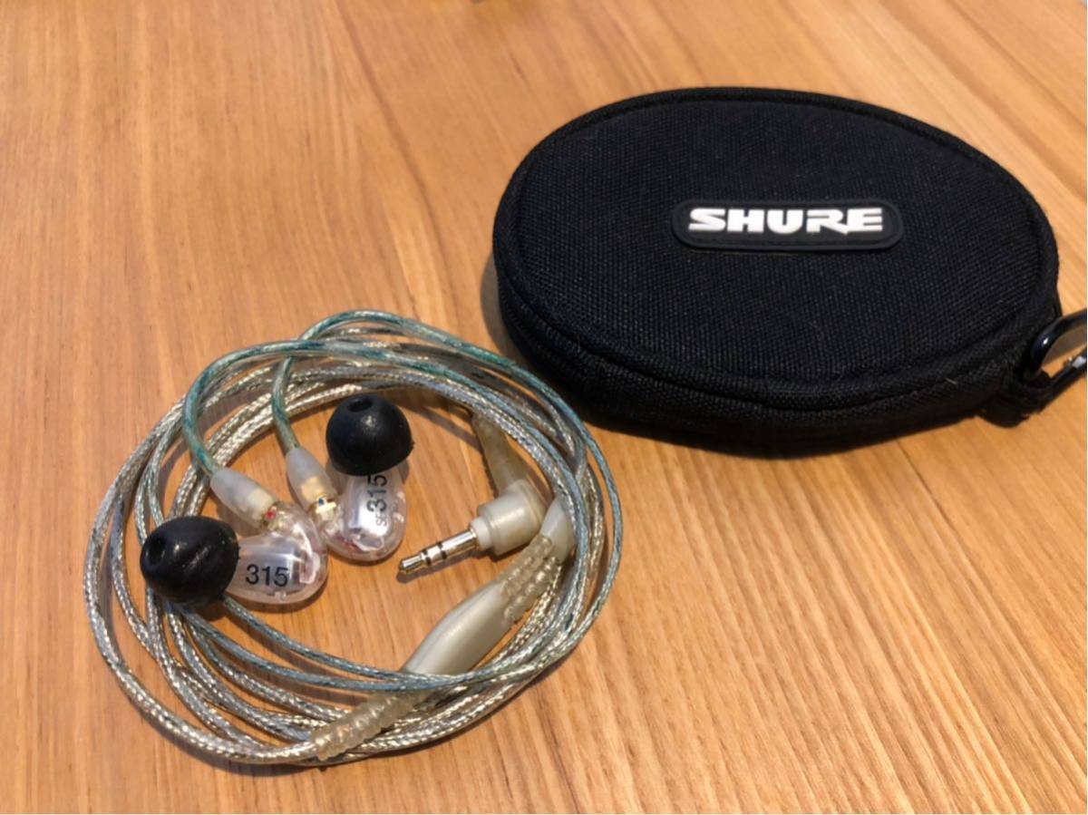 SHURE SE315 クリアー SHURE イヤホン se315 -CL-JSHURE driver