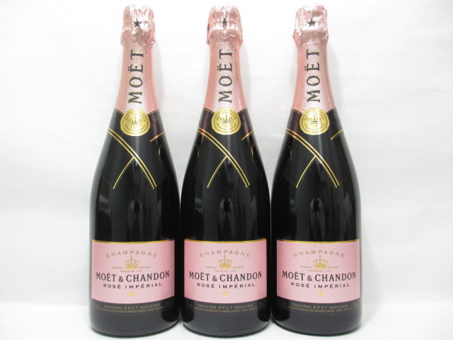 モエ・エ・シャンドン　ロゼインペリアル 750ml 3本セット！ MOET&CHANDON モエ エ シャンドン ロゼ アンペリアル 750ml 3本セット