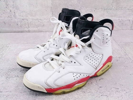 ◇ NIKE ナイキ AIR JORDAN 6 エアジョーダン6 384664-103 ハイカット スニーカー 28 ホワイト # ◆ 1000025924427