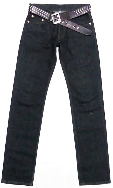 即決★日本製 リーバイス522★W28 廃版 ローライズスキニー ジーンズ Levis メンズ スリム テーパード ブラック デニム ボタンフライ