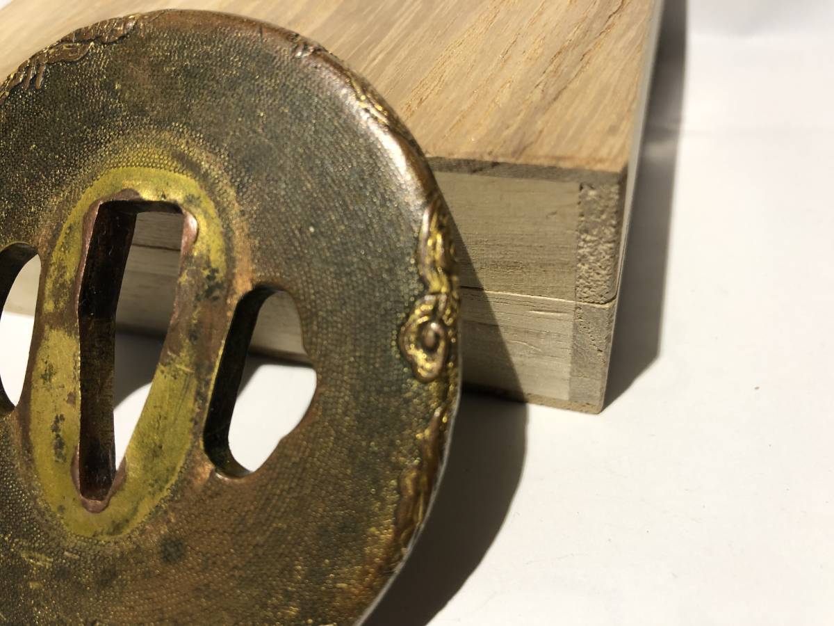 刀装具 龍と波模様の鉄鍔 2025年最新Yahoo!オークション -鍔 龍(