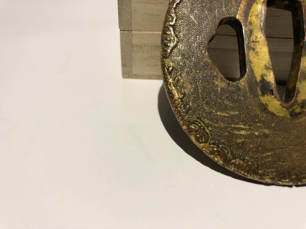 刀装具 龍と波模様の鉄鍔 2025年最新Yahoo!オークション -鍔 龍(