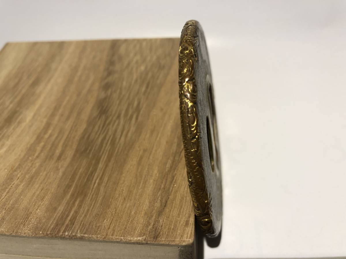 刀装具 龍と波模様の鉄鍔 2025年最新Yahoo!オークション -鍔 龍(