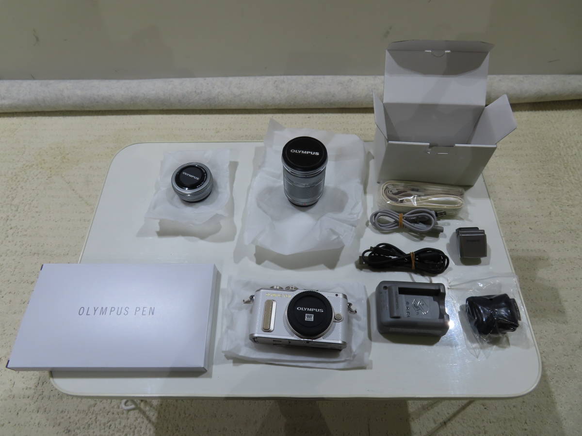 中古】OLYMPUS オリンパス PEN E-PL8 ホワイト ミラーレス一眼カメラ 