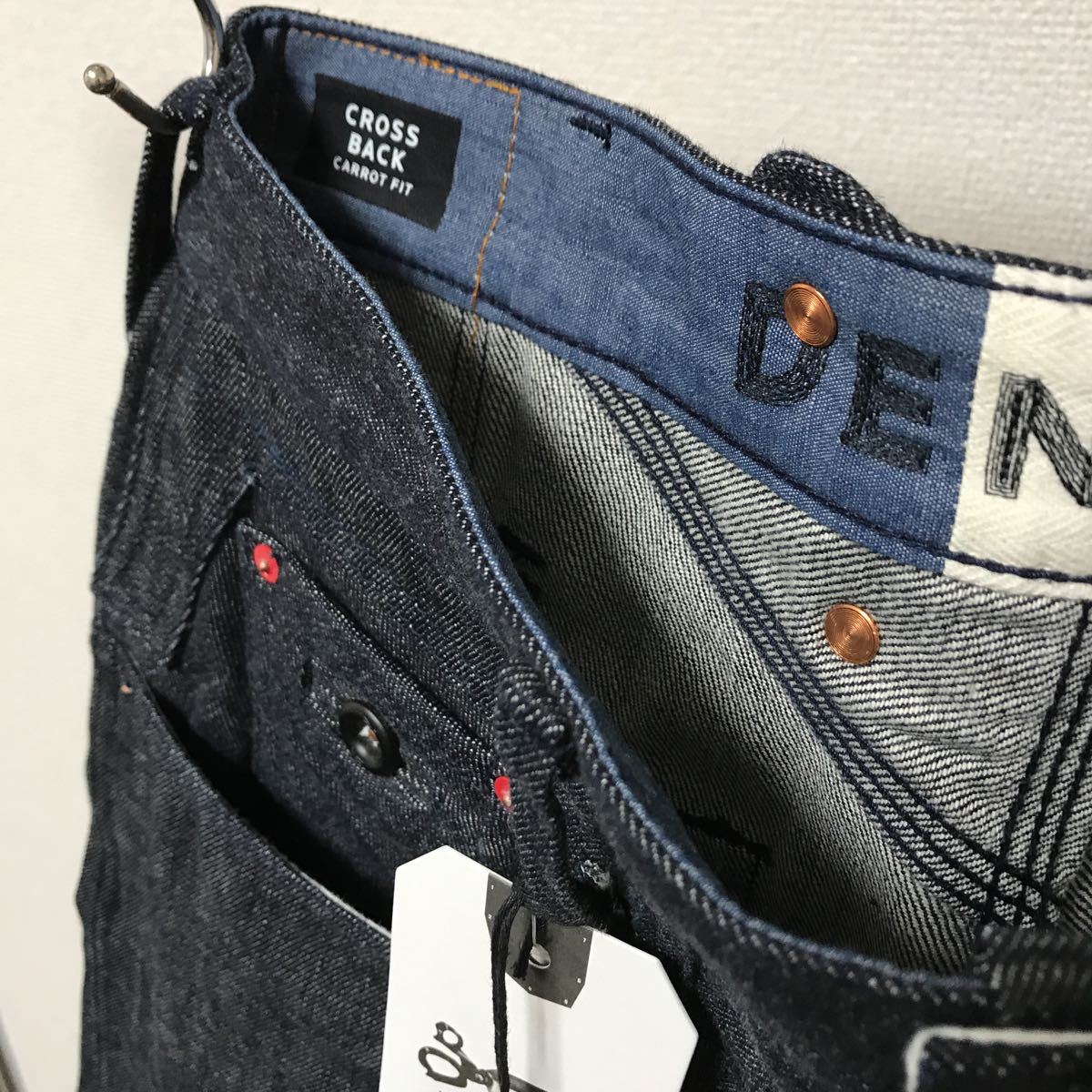 デンハム クロスバック 29インチ 新品未使用品 cross back mij10v 風呂敷付き デニムパンツ ジーンズ ジーパン 