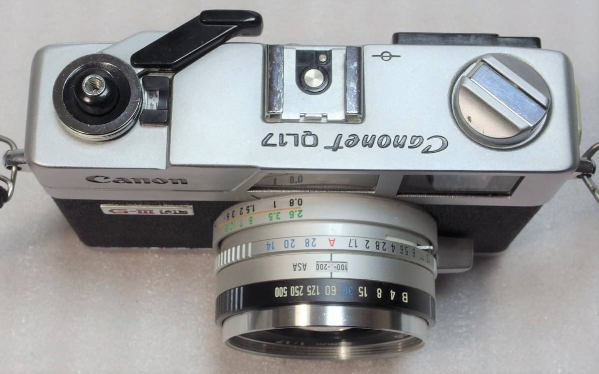 Canon Canonet QL17 G-Ⅲ QL 40mm F1.7 キャノン キャノネット QL-17