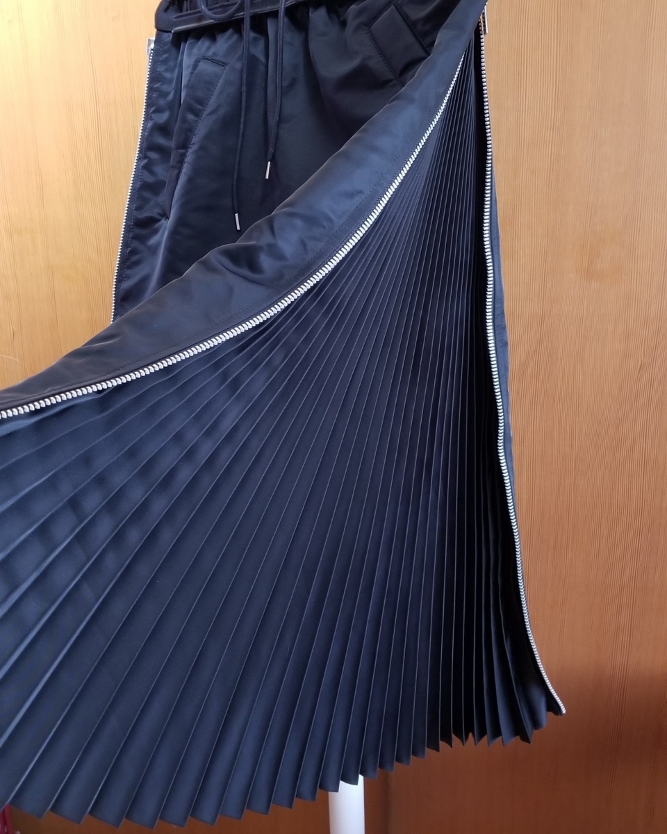 サイドジッププリーツスカート sacai サカイ ◇関税込◇＊sacai＊MA-1