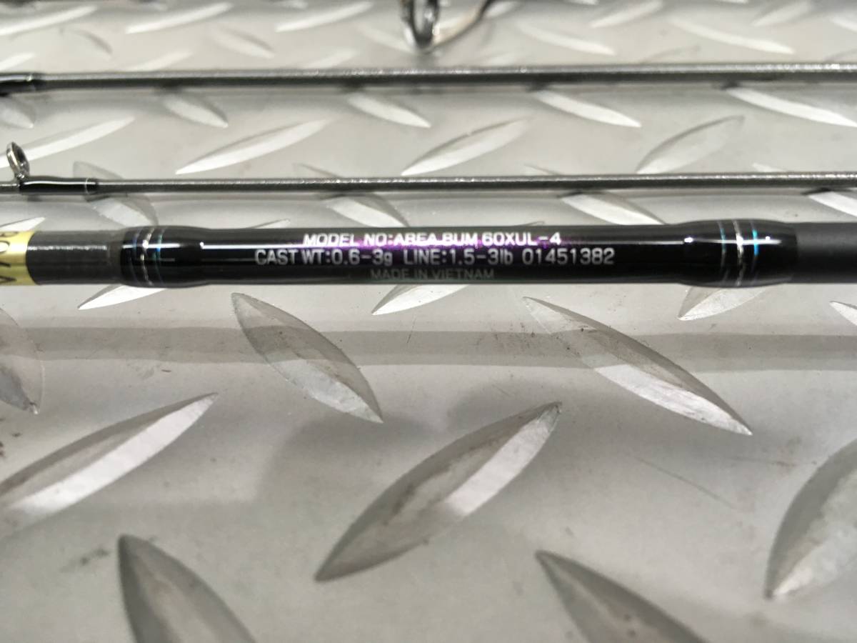 ☆ダイワ　エリア　バム　AREA　BUM　６０　XUL　４　60XUL-4　実釣未使用品　トラウト　管釣り☆