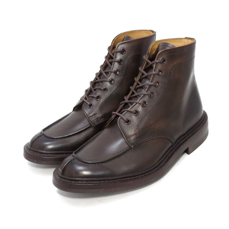 1円 訳有 Tricker's トリッカーズ M7632 Uチップブーツ カントリブーツ エスプレッソ ブーツ UK7 箱付 40007191 ...