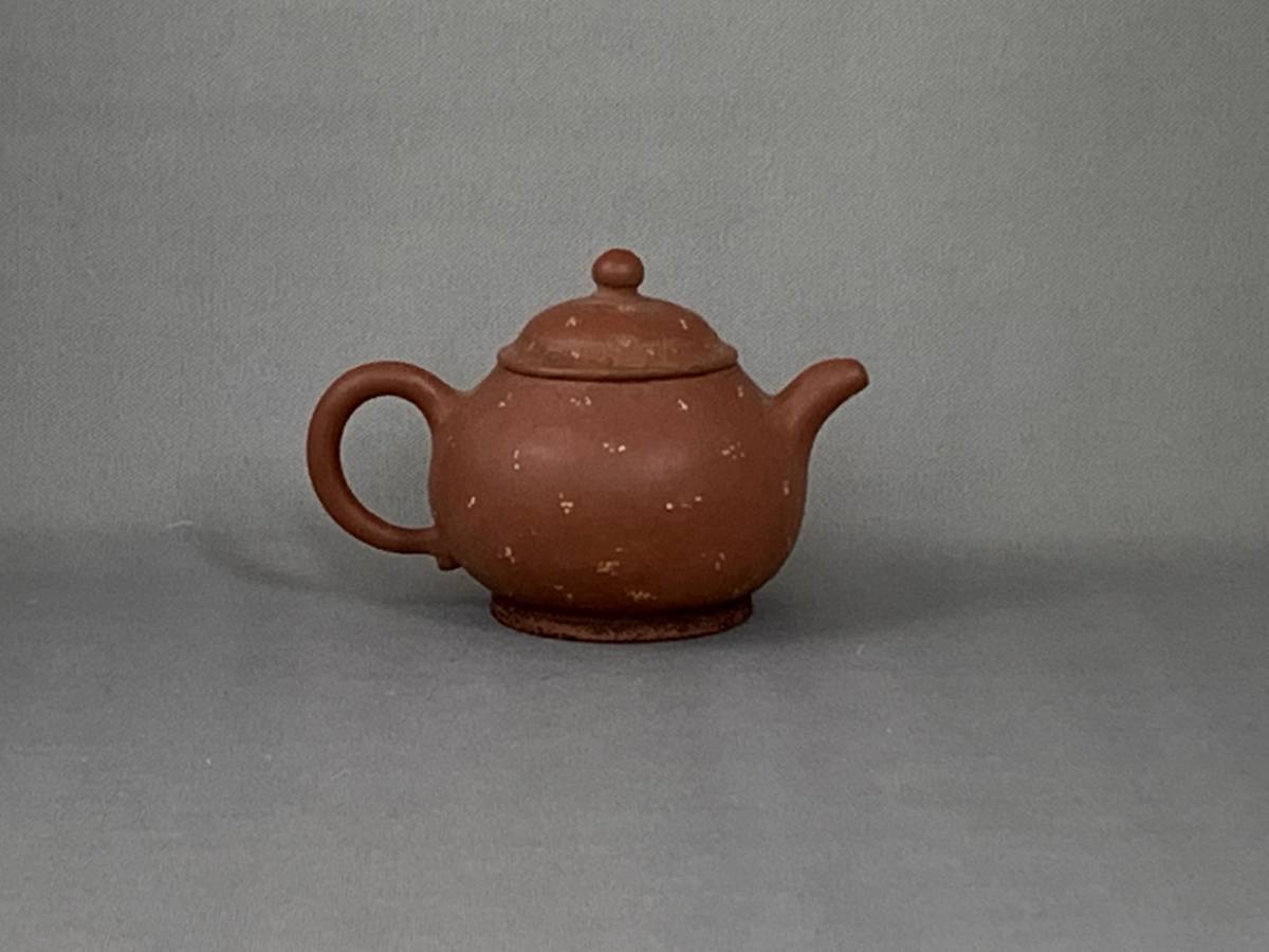 唐物 朱泥 急須 煎茶道具 梨皮 在銘 中国 紫砂 煎茶壷 中国