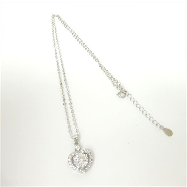 Ranipobo 母の日ギフト レディーネックレス シルバー925製 ハートチーフ キュービックジルコニア 女性アクセサ_2