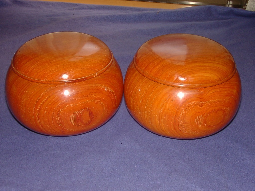 ○●○唐木碁笥◇３５号本蛤碁石/那智黒石○●○ 