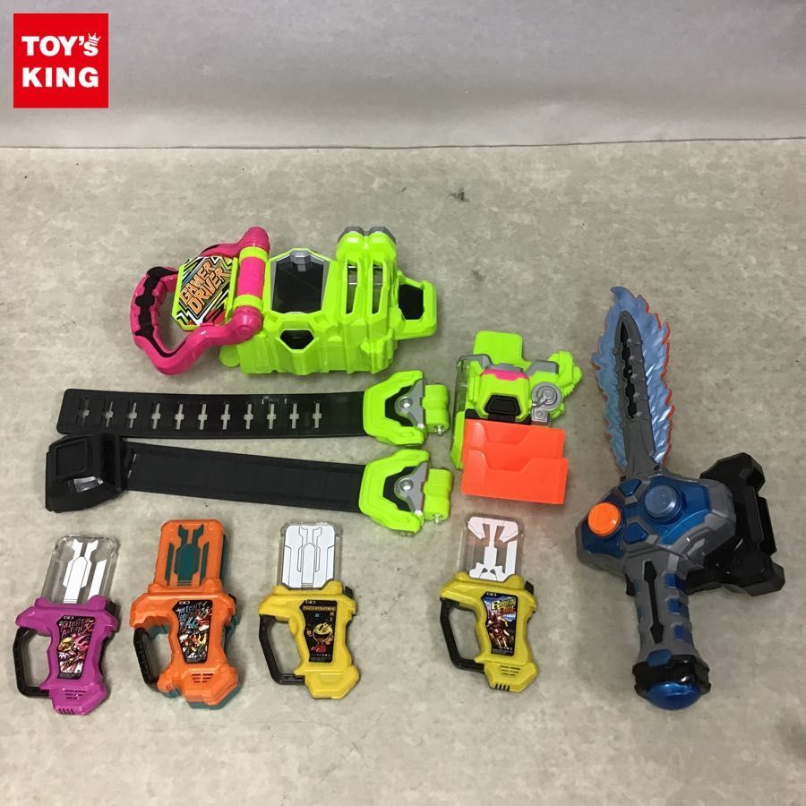 訳あり 箱無し 仮面ライダーエグゼイド ゲーマドライバー マイティブラザーズXXガシャット キメワザスロットホルダー ガシャコンソード 等