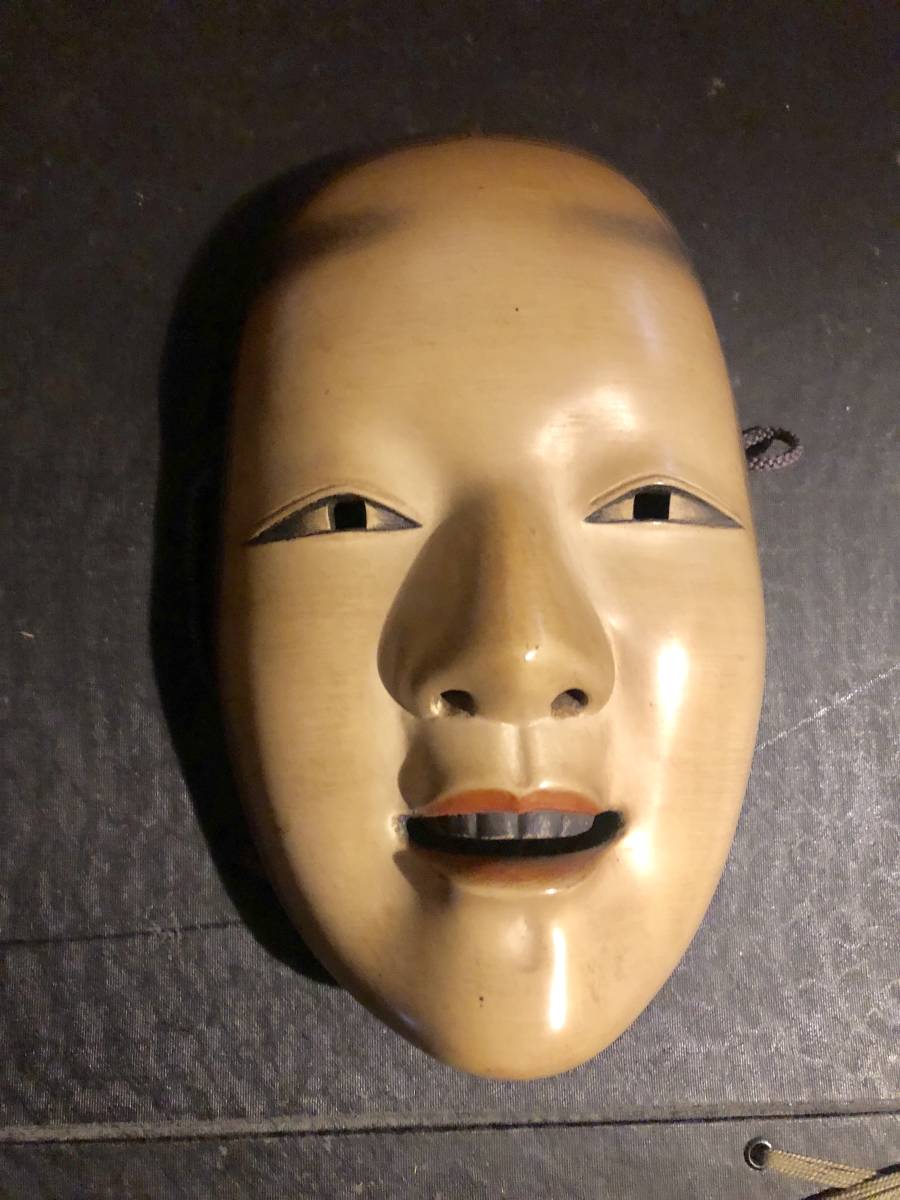 面打師 入江美法 作 木彫 彩色 能面 『 般若 』 合箱 能面 木彫 入江美法 『 般若 彩色 作 面打師 』 合箱 女面 公式