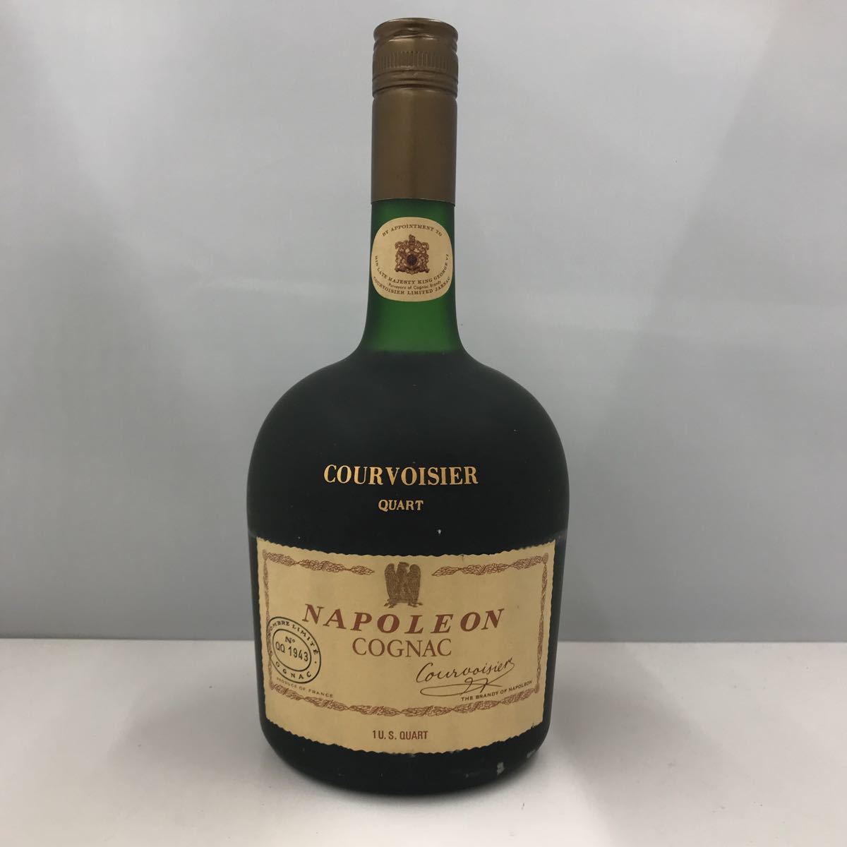 未開栓】COURVOISIER クルボアジェ QUART ナポレオン コニャック 箱無