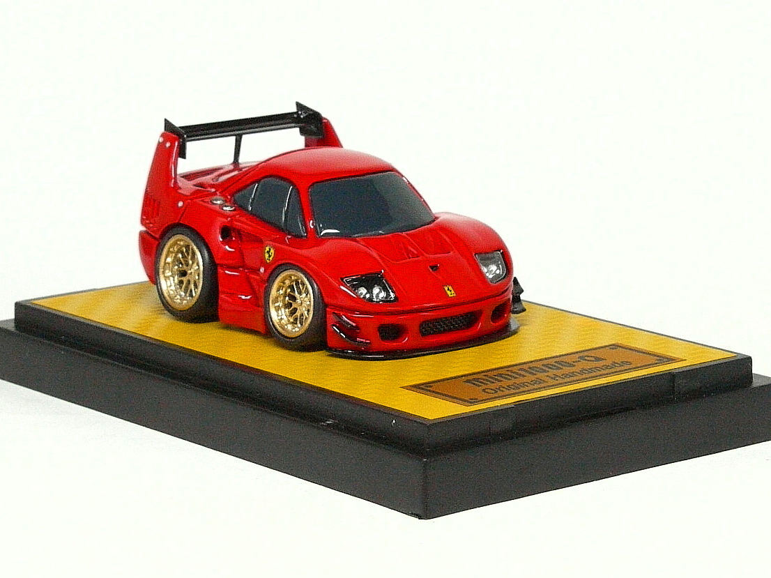 ○Ferrari F40GT-LM ロッソコルサ!! ☆mini1000Q自作チョロQカスタム完成品