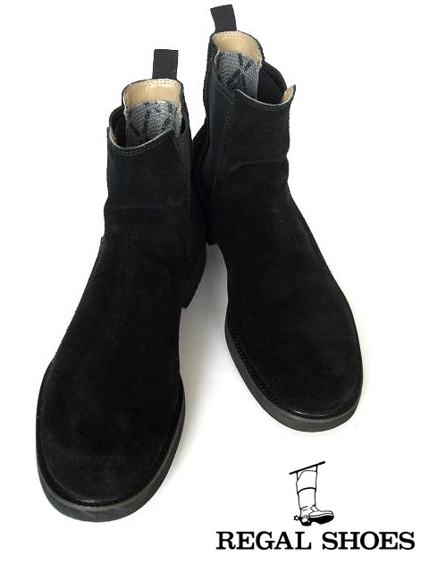 REGAL(リーガル) スエードサイドゴアブーツ　黒　27㎝　GN6G55LR27　　ビジネス　シューズ　メンズ