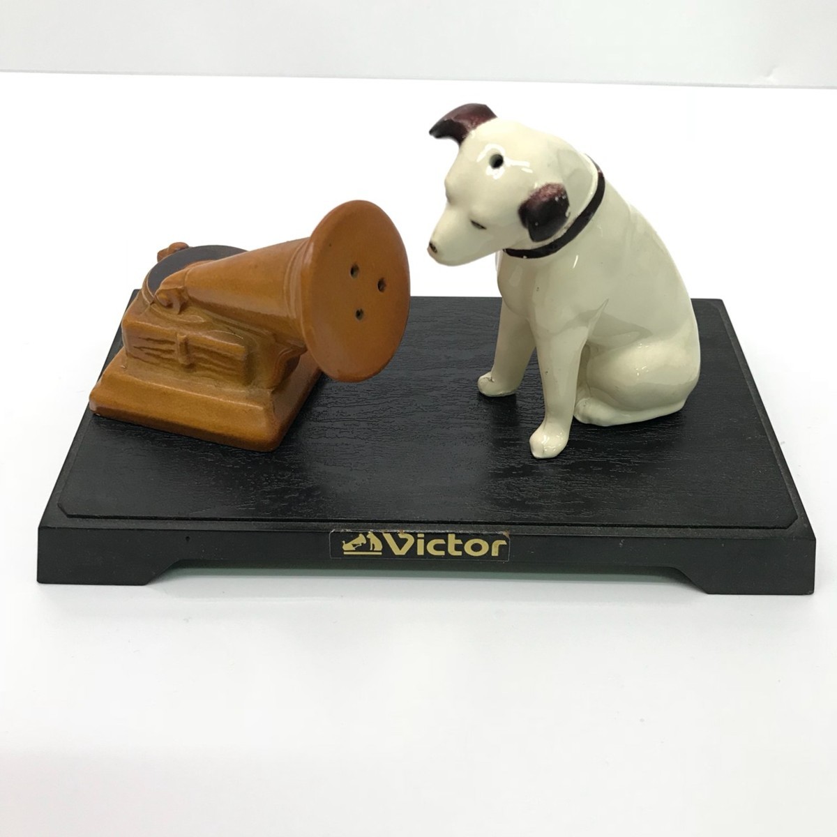 ビクター犬 陶器 2個・ソフビ 2個・・ 昭和レトロ 4個セット 陶器