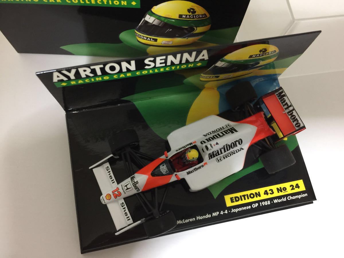 1/43 ミニチャンプス マクラーレン ホンダ MP4/4 日本GP 1988 ワールドチャンピオン A.セナ マルボロ