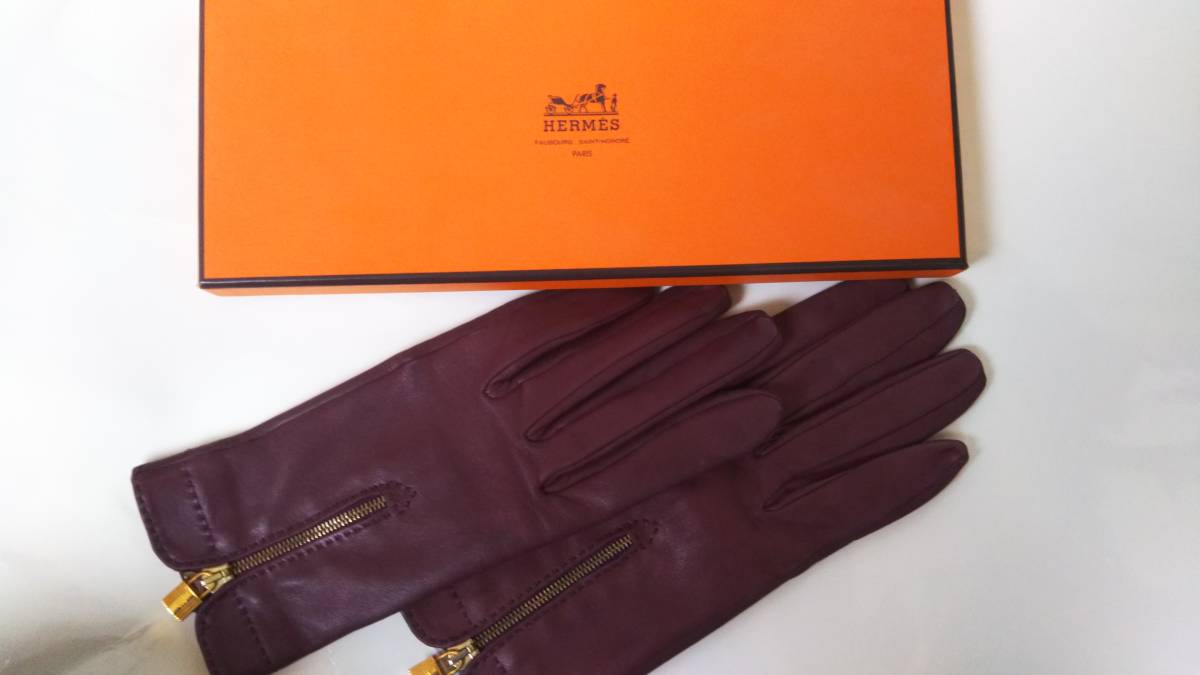 HERMES エルメス 手袋 エルメスレザー手袋 7の通販 バックル付き