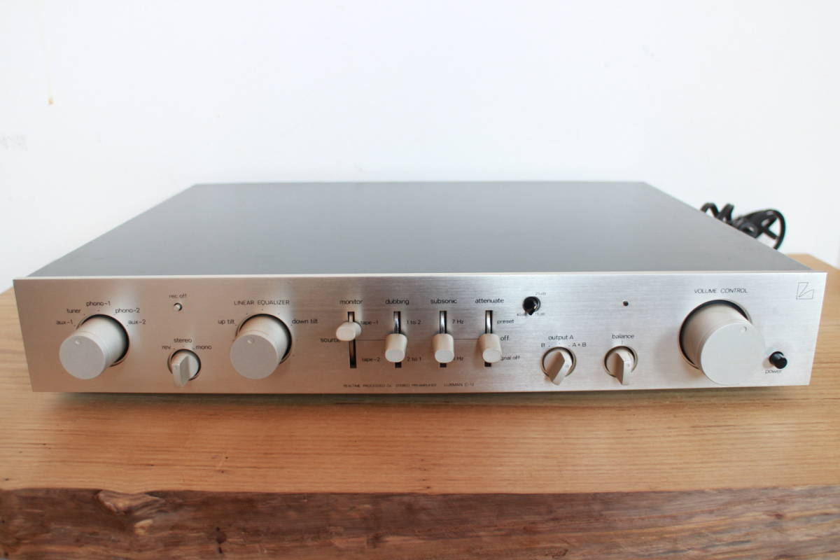 LUXMAN ラックスマン コントロールアンプ C-12 本体のみ C-12 LUXMAN ラックスマン プリアンプ - オーディオ機器 コントロール