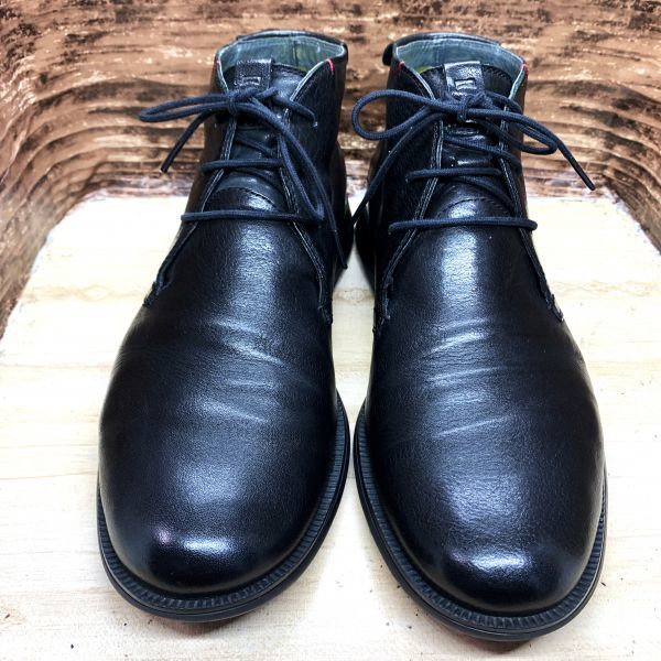 CAMPER レザー ブーツ 27cm CAMPER カンペール レザーシューズ 27cm チャッカブーツ 黒 革靴