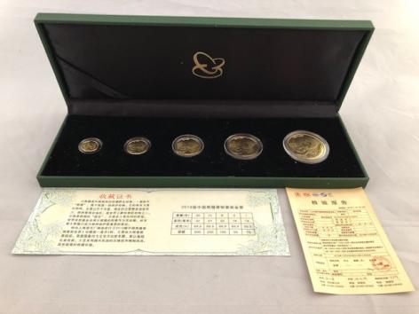 中国人民銀行 2019 パンダコイン 金貨5枚セット プレミアム金貨フルセット 各種証明書付 入手困難 コレクター放出品 大量 まとめ売り 新品