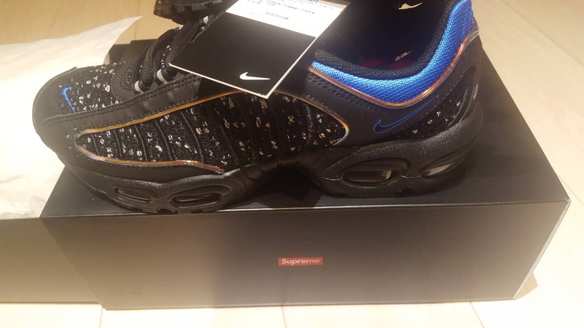 SUPREME NIKE AIR MAX TAILWIND US9.5 27cm 黒 新品 国内正規