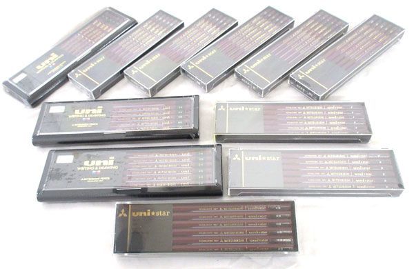 送料200円■br503■三菱鉛筆 1ダース (2H・F・HB・3B 等) 11種 11点【シンオク】