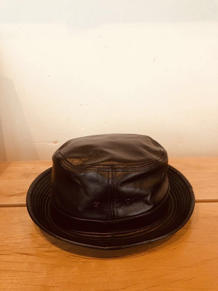 リアルマッコイズ ポークパイハット REAL McCOY'S ハット レザーハット