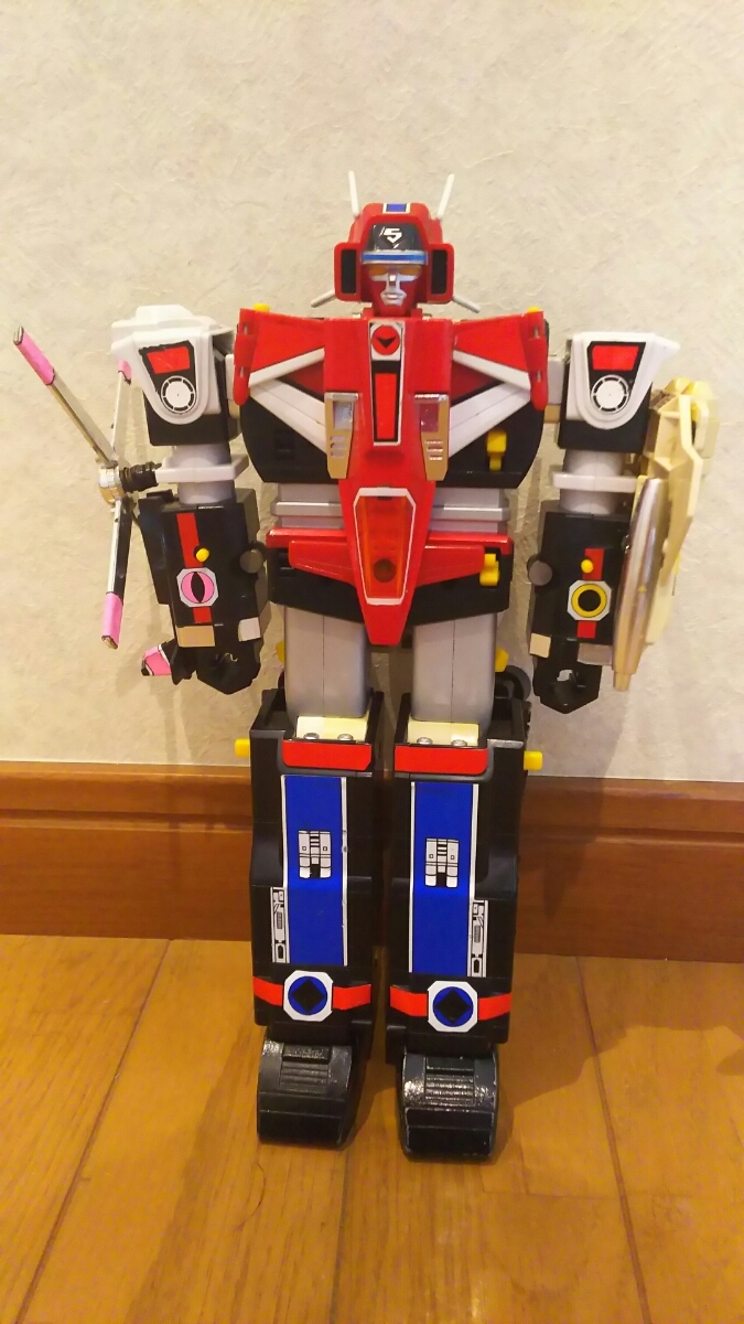 中古ジャンク・超合金高速合体グレートファイブ・光戦隊マスクマン｜超合金