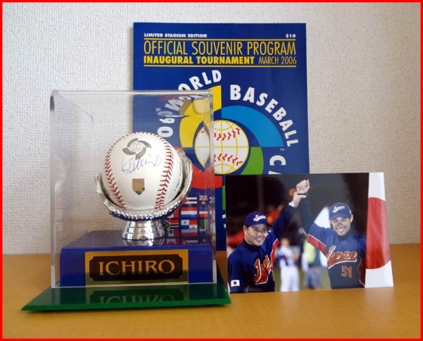 イチロー WBC2006 直筆サインボール 2006年WBC イチローのサイン入り