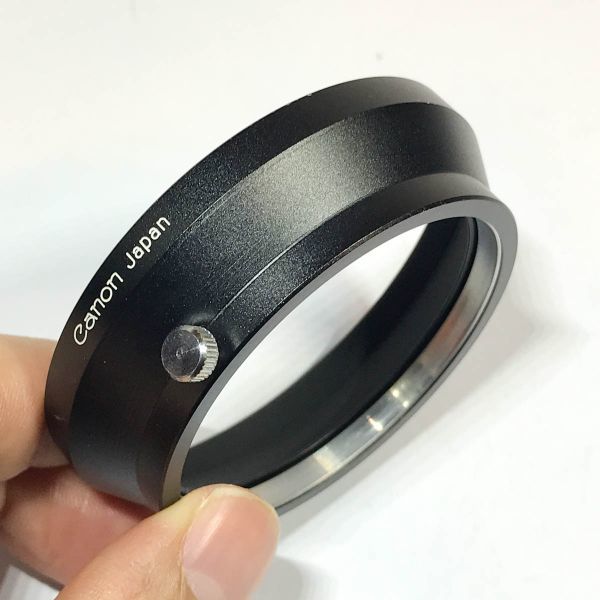【送料込 極美品 即決あり】Canon メタルフード W-50 ( (L）35mm F1.5用) / metal hood フード