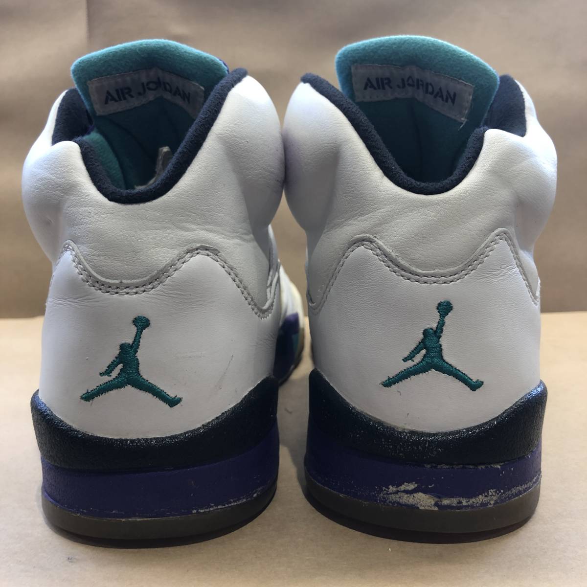 【劣化有】　US8 26cm NIKE AIR JORDAN 5 RETRO LS 314259-131 GRAPE ナイキ エア ジョーダン グレープ ホワイト 